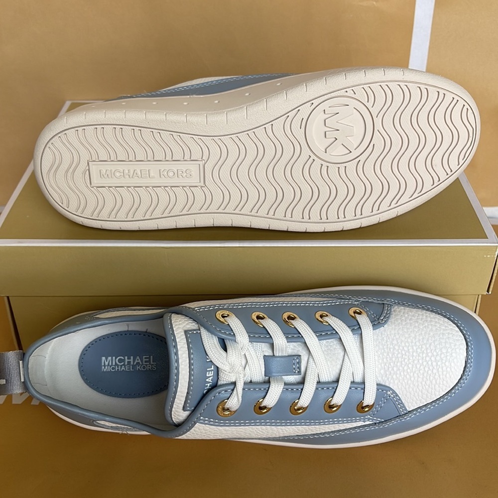 MICHAEL KORS SHEA LACE UP
FAUX LEATHER
49F3SHFS1L
PALE BLUE NEW - Picture 4 of 16
